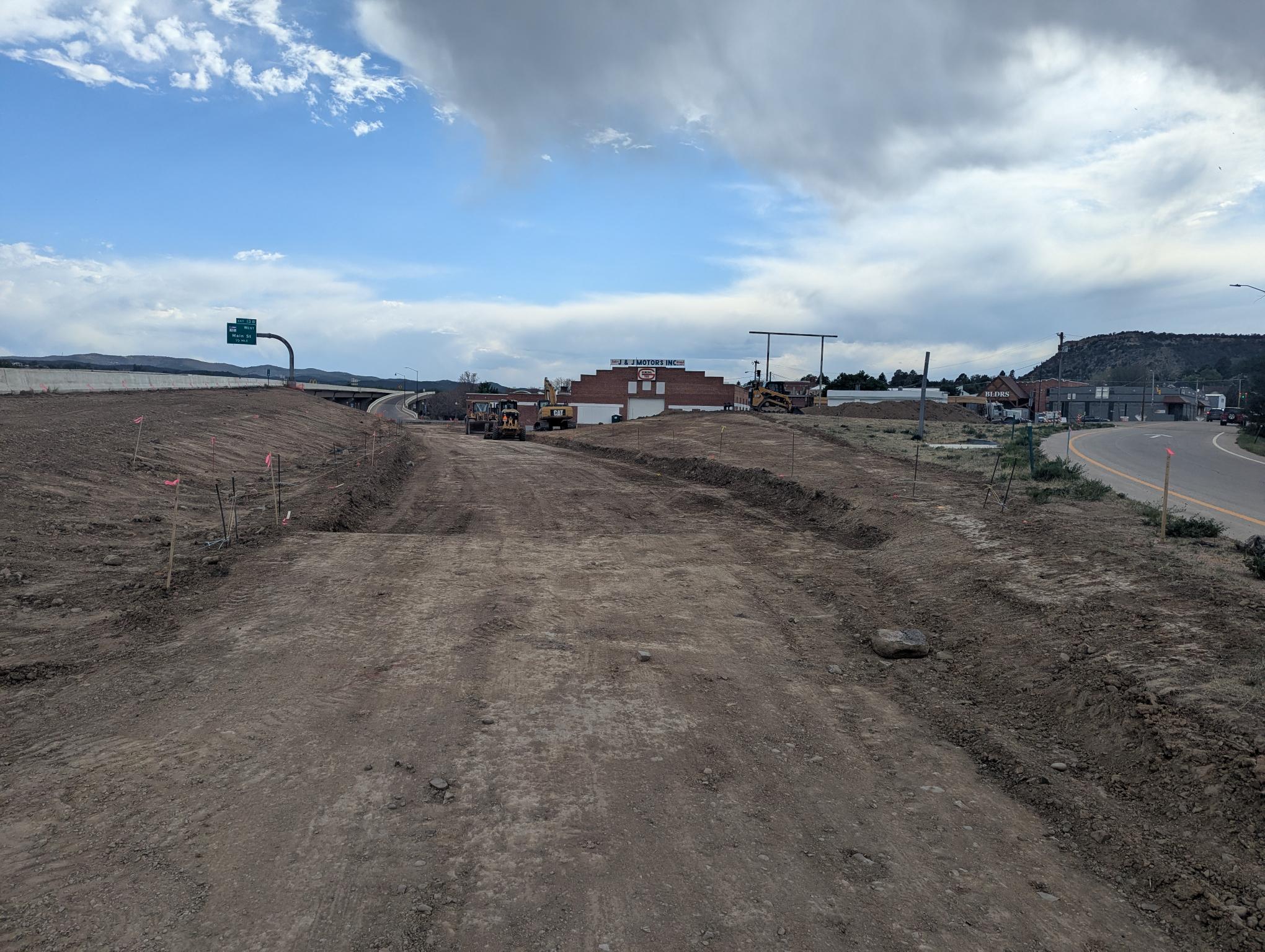 I-25 Exit 14 Trinidad Ramp Improvements New Off Ramp Excavation Northbound.jpg detail image