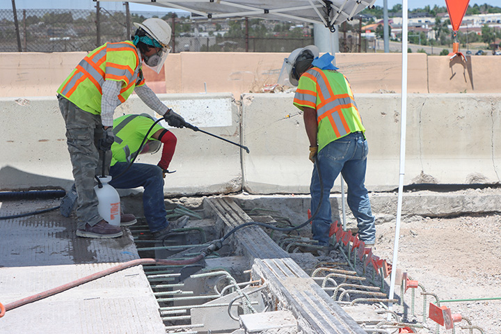 I-270 & US 36 Bridge Preventative Maintenance water being sprayed to keep down the dust.jpg detail image