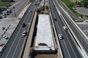 Drone view of new westbound I-70 bridge over 32nd Avenue. Photo CDOT. thumbnail image