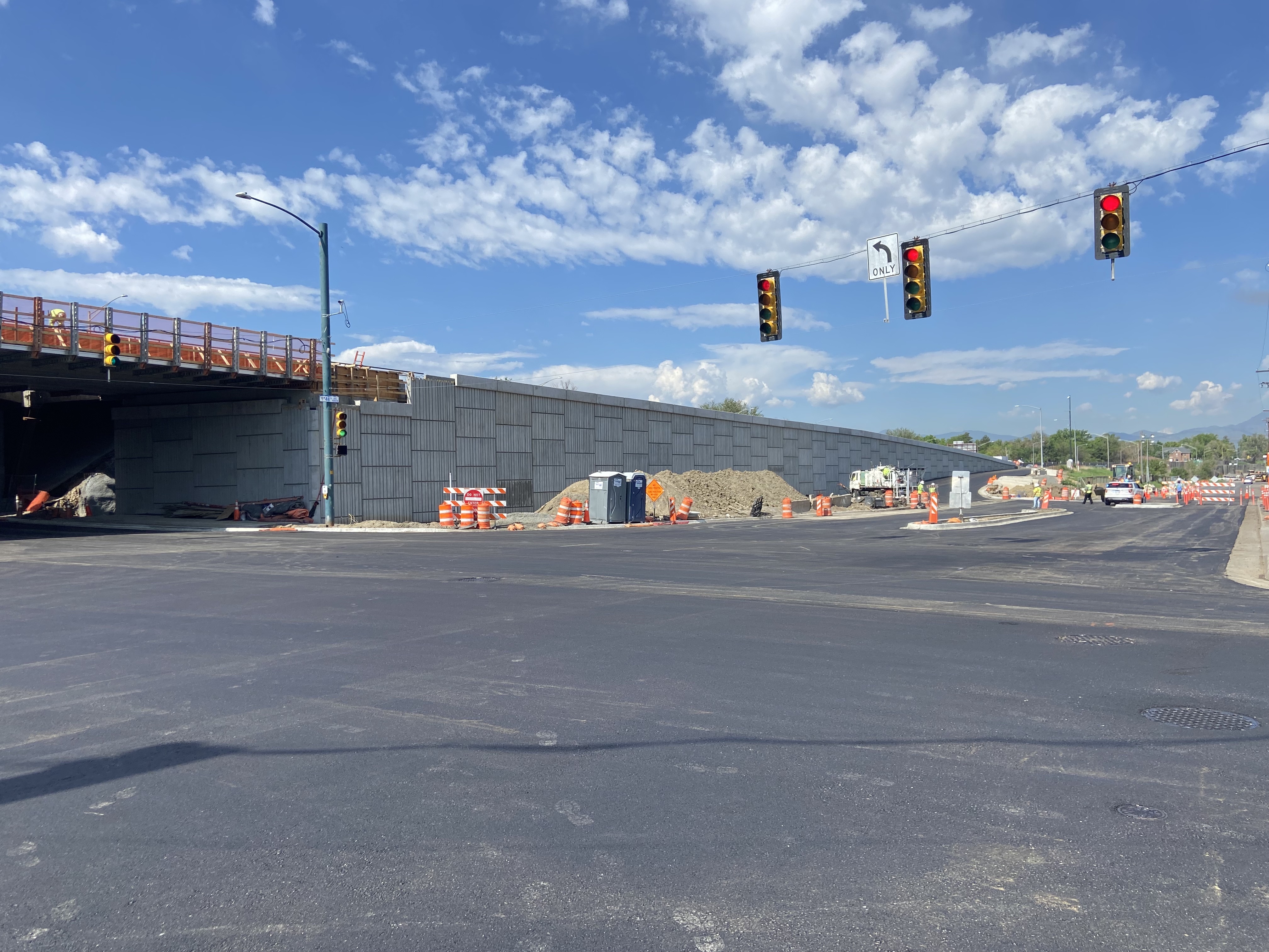 I-70 Harlan Bridge and Interchange Improvements Pavement Striping Westbound on-ramp.jpg detail image
