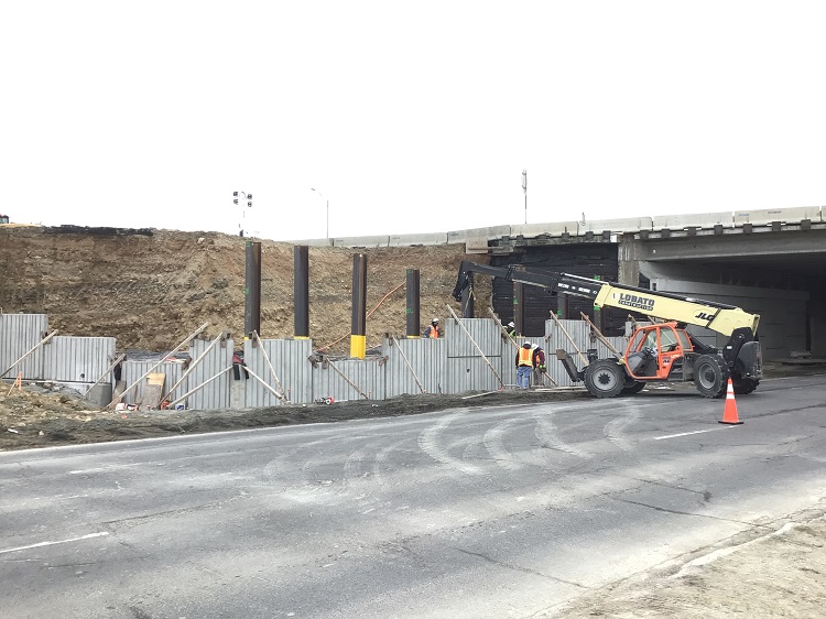 Wall panel installation for I-70 bridge over Ward Road.jpg detail image