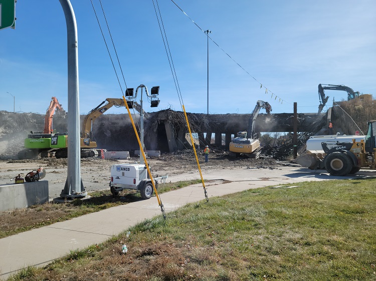 Demo of WB I-70 bridge Ward Road in progress Photo by Hiep Pham.jpg detail image