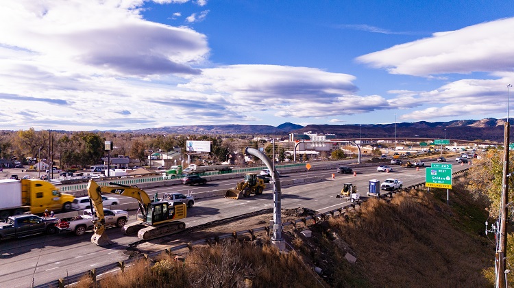 Drone view of westbound I-70 bridge prior to demolition John Klippel.jpg detail image