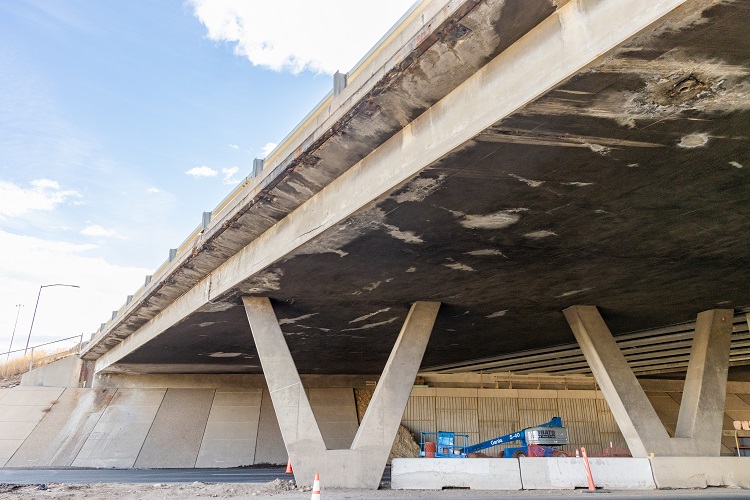 Ground view WB I-70 bridge Ward Rd prior to demolition John Klippel.jpg detail image