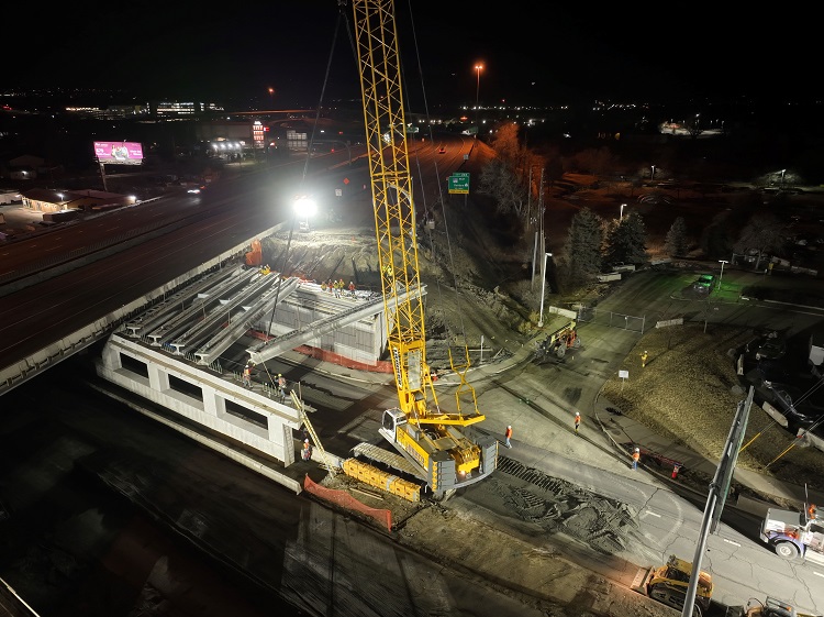 I-70 Bridges over Ward Road Girders being Placed Westbound.jpg detail image