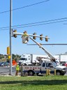 Electrical crews installing new signals on Ward Road at the WB I-70 interchange..jpg thumbnail image