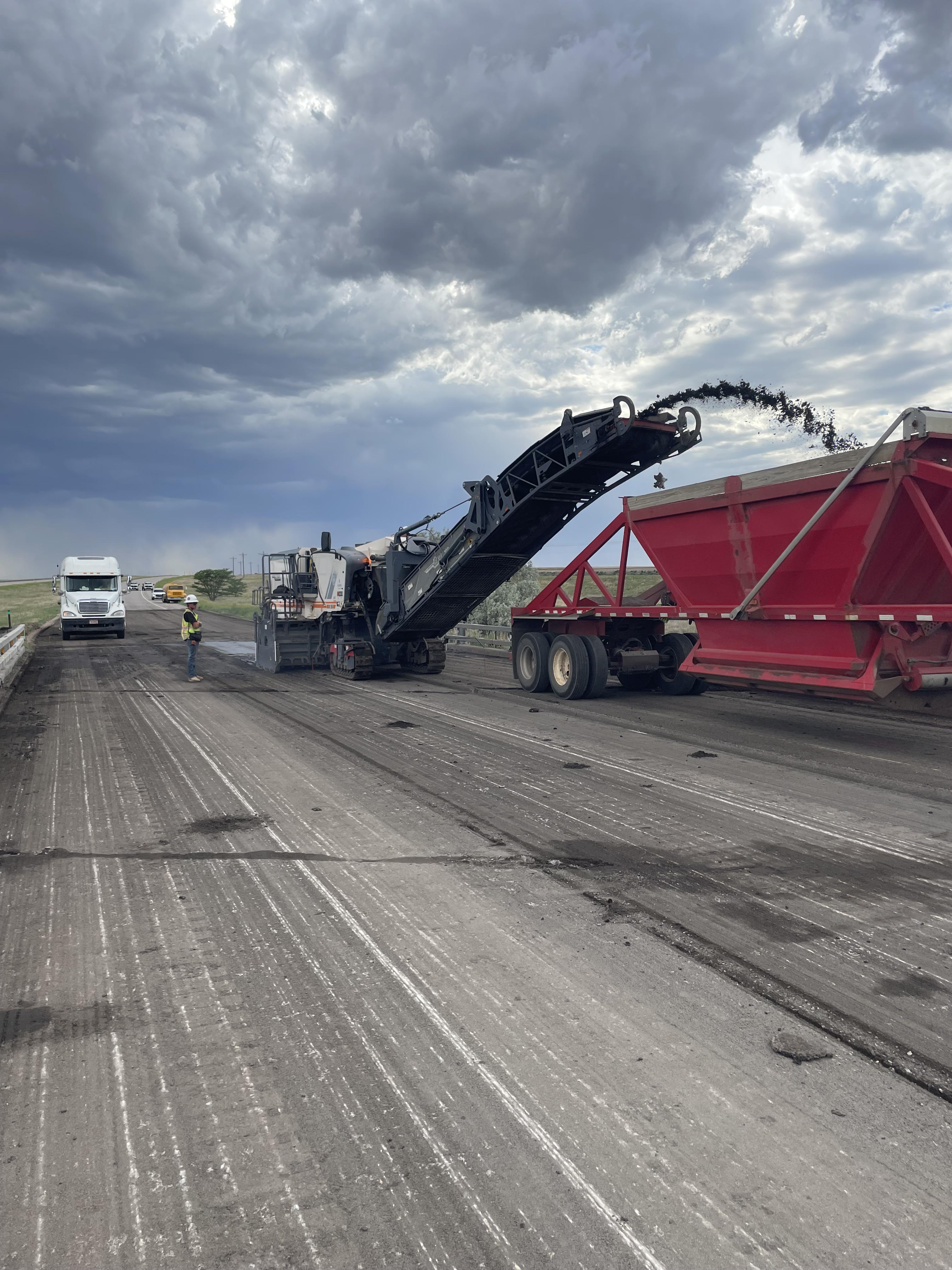 I-70 Bethune Burlington Milling of Asphalt over Bridge.jpg detail image