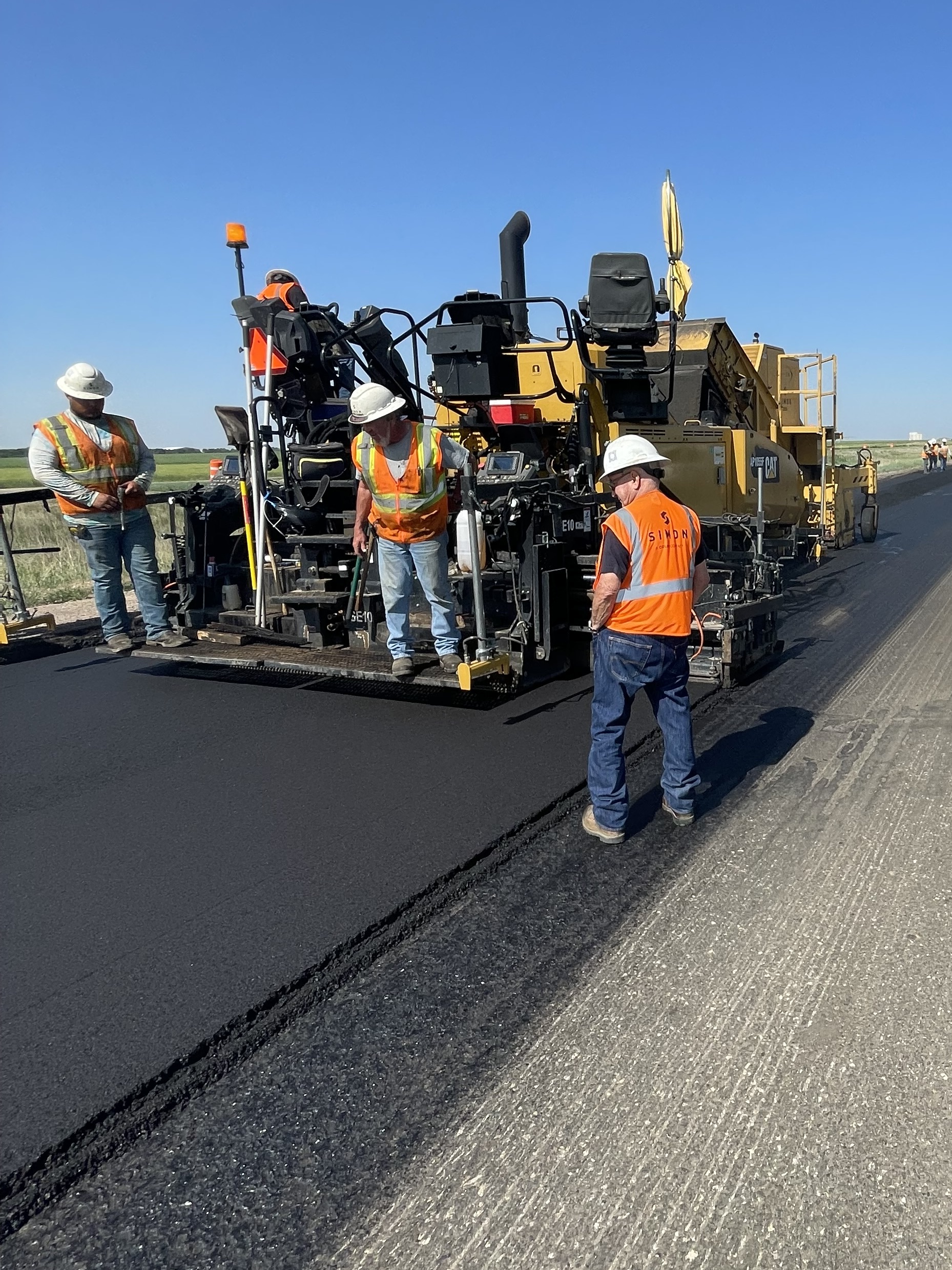 I-70 Bethune Burlington Westbound Leveling Course Paving Paver.jpg detail image