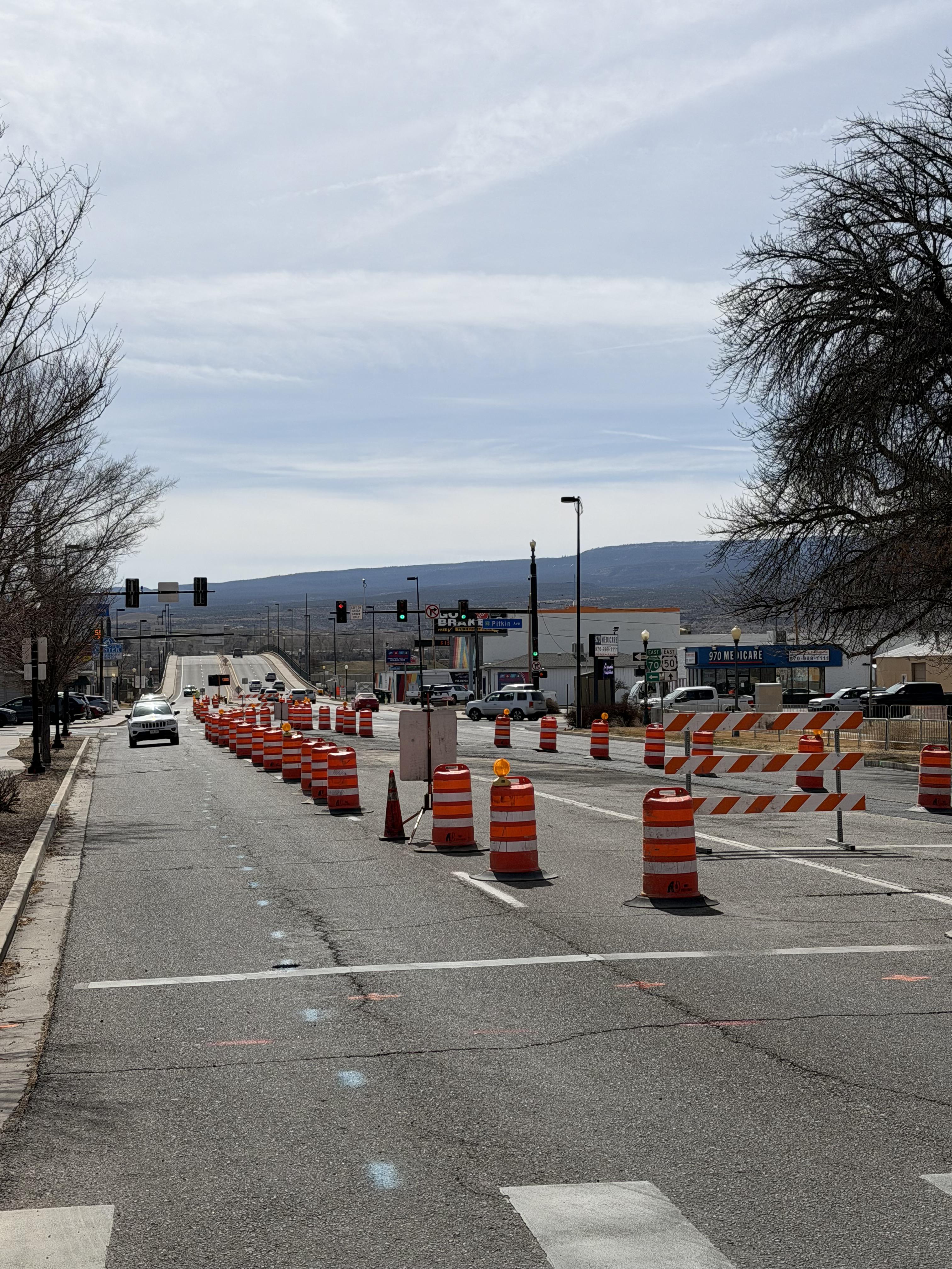 I-70B East of Third Street Improvements in Grand Junction median removals on 5th Street .jpeg detail image