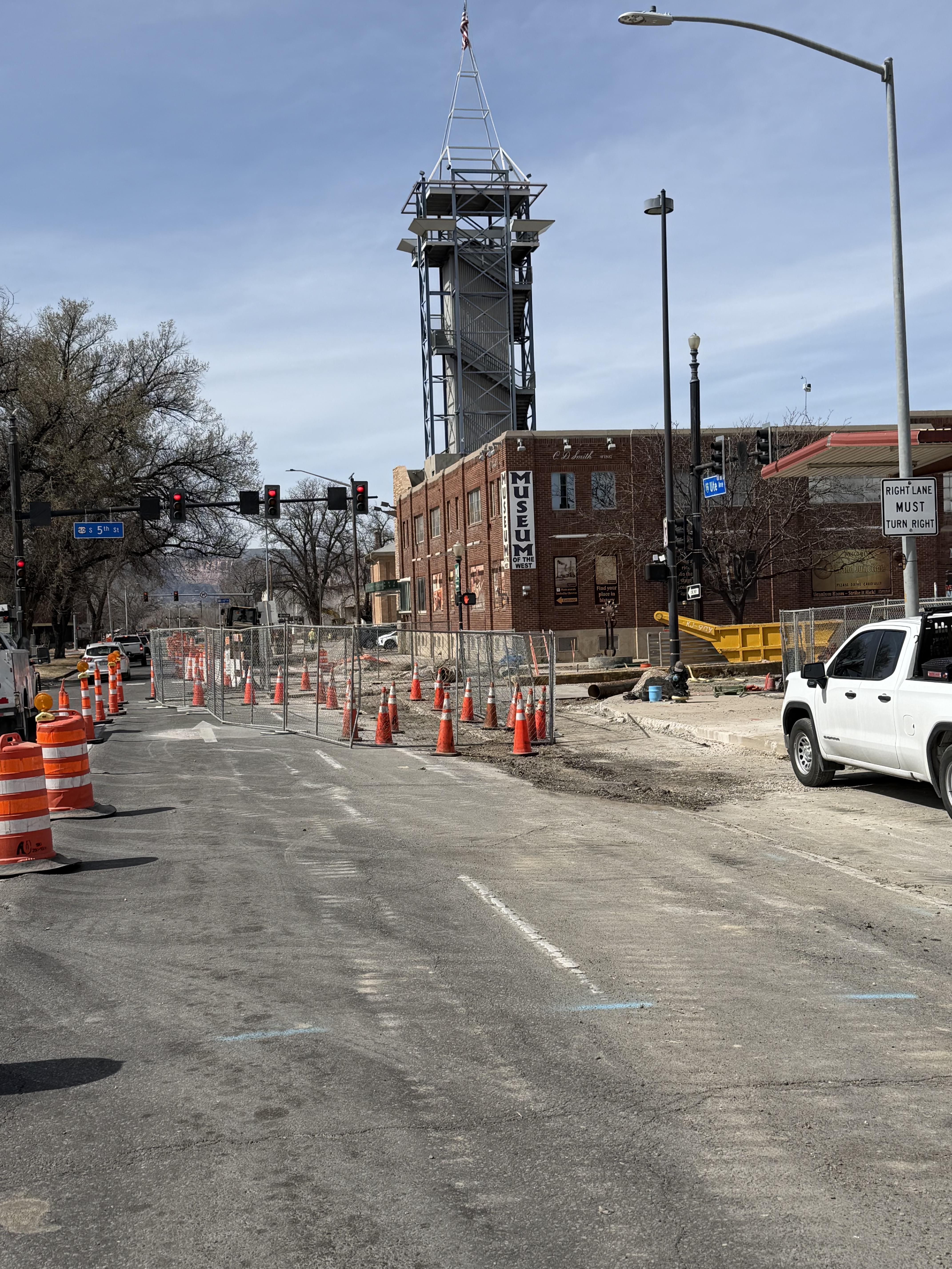 I-70B East of Third Street Improvements in Grand Junction waterline replacements on Ute Avenue.jpeg detail image