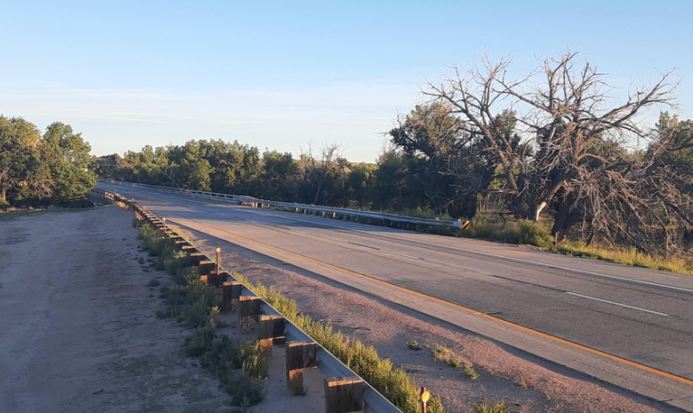 Completed bridge repairs on I-70 southeast of Byers