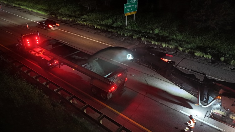 I-70 Resurfacing from Chief Hosa to Colfax Closeup Milling Eastbound I-70 Genesee Park.jpg detail image