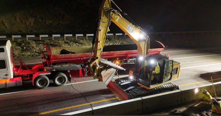 I-70 Resurfacing from Chief Hosa to Colfax Crews removing old asphalt Lookout Mountain.jpg detail image
