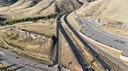 I-70 Resurfacing from Chief Hosa to Colfax drone westbound view of I-70 west of Morrison.jpg thumbnail image