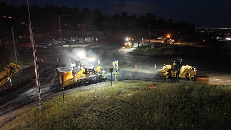I-70 Resurfacing from Chief Hosa to Colfax Wide View Westbound Genesee Ramp Paving 07262025.jpg detail image