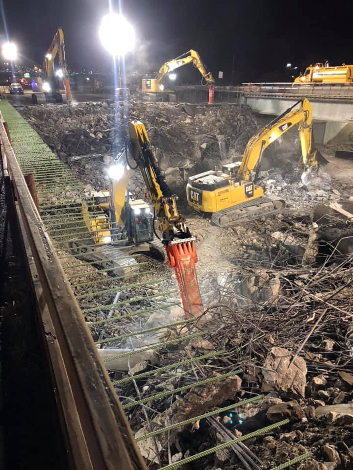 Demolition of I-70 over Quebec Street bridge.jpg detail image