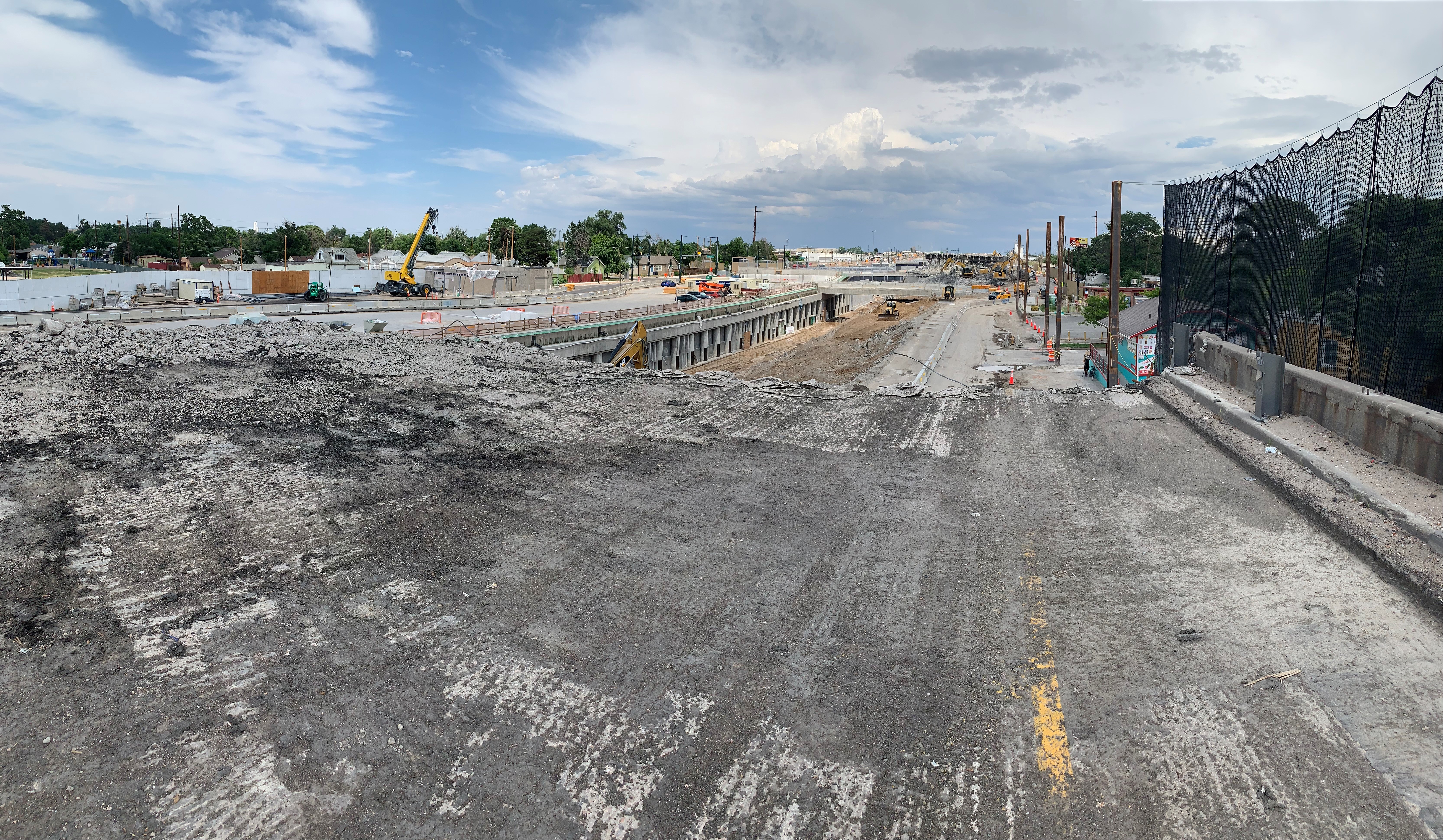 Demolition progress of I-70 viaduct detail image