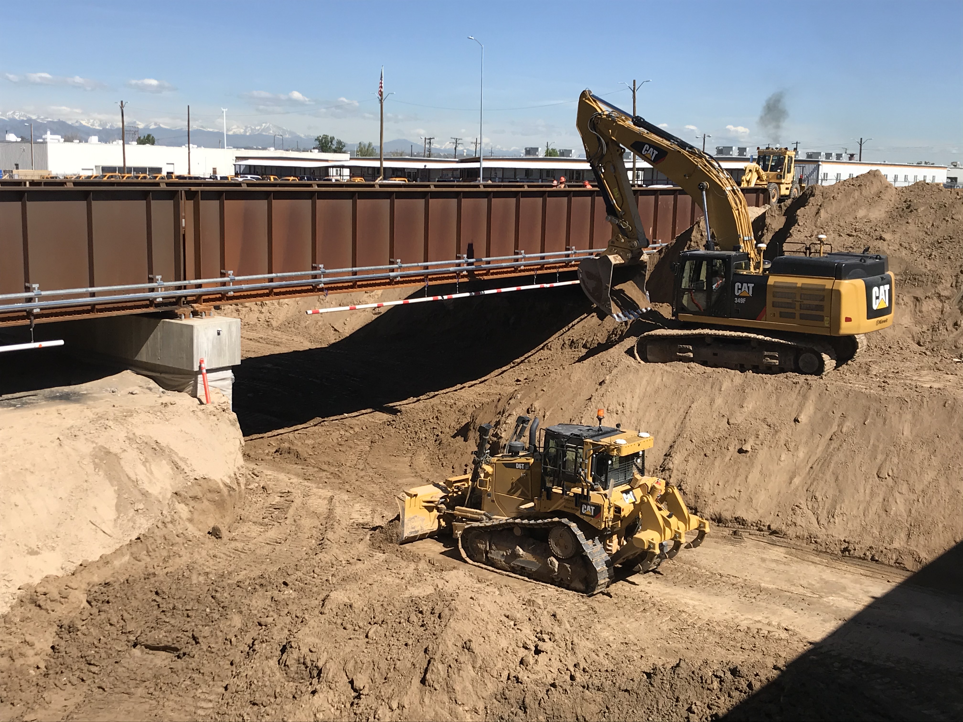 Excavation and track work near the BNSF bridge .jpg detail image