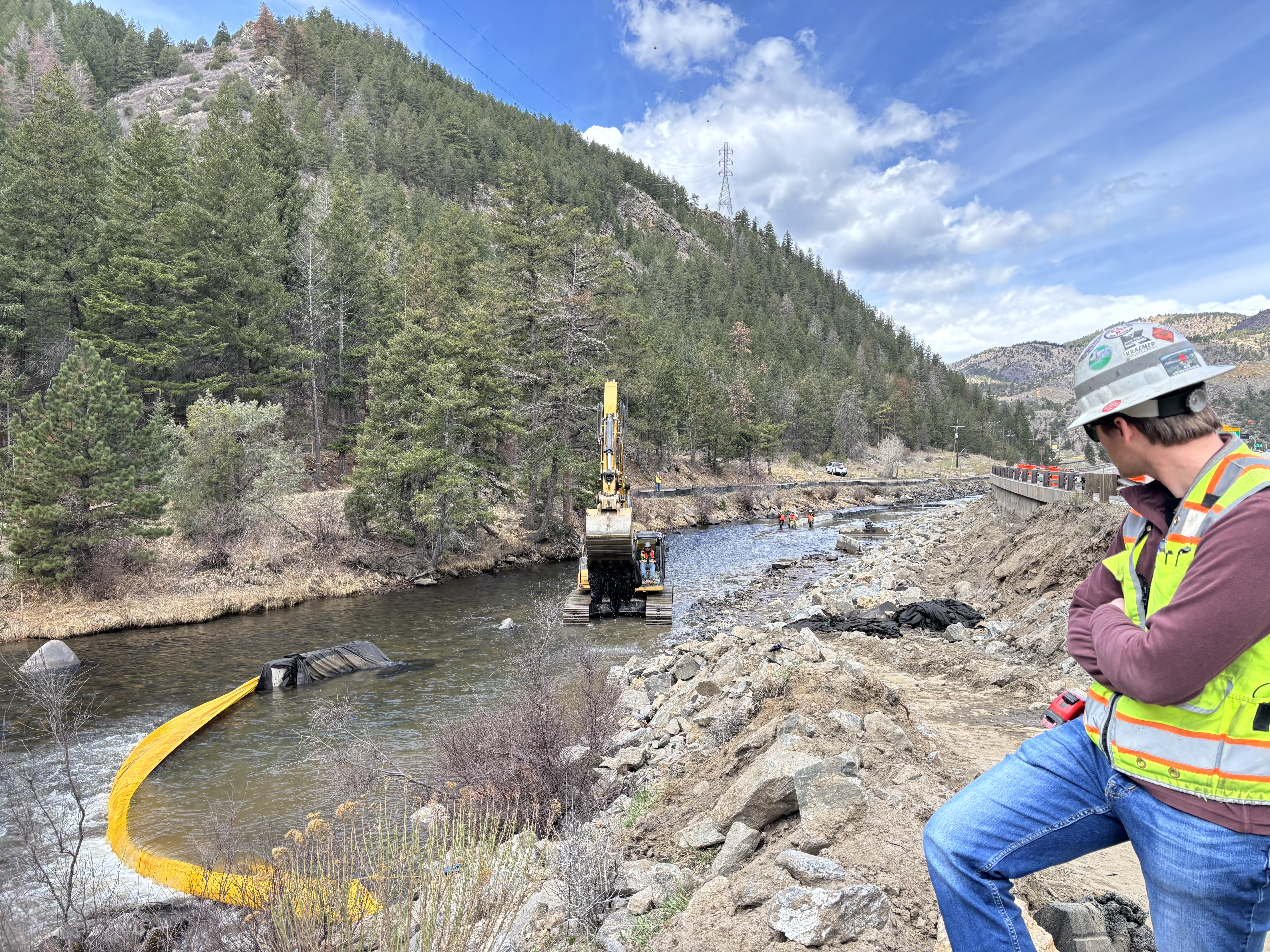 I-70 Floyd Hill Excavating Creek 04162025.jpg detail image