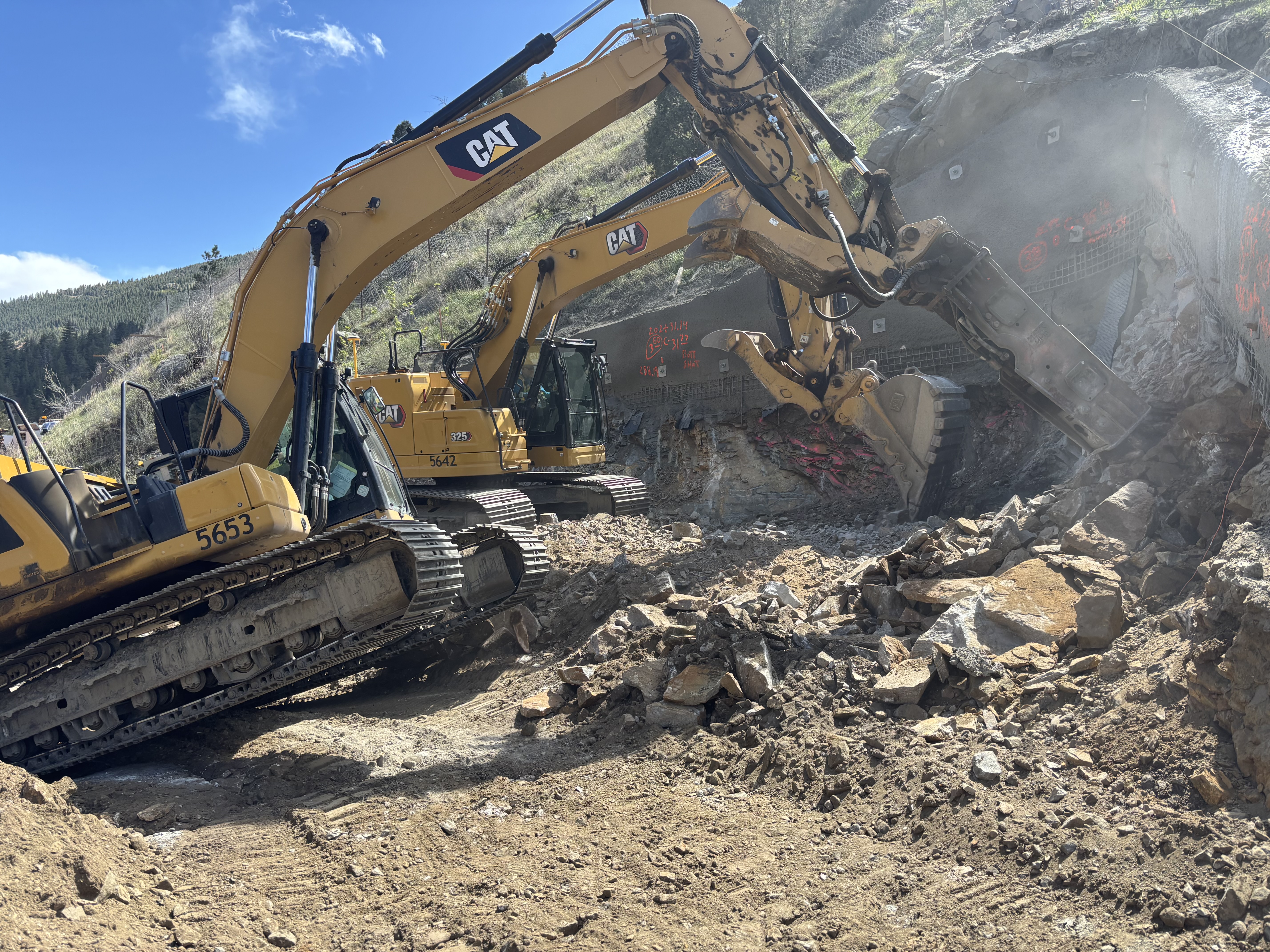I-70 Floyd Hill Double Dig Hillside - April 27, 2026.jpg detail image