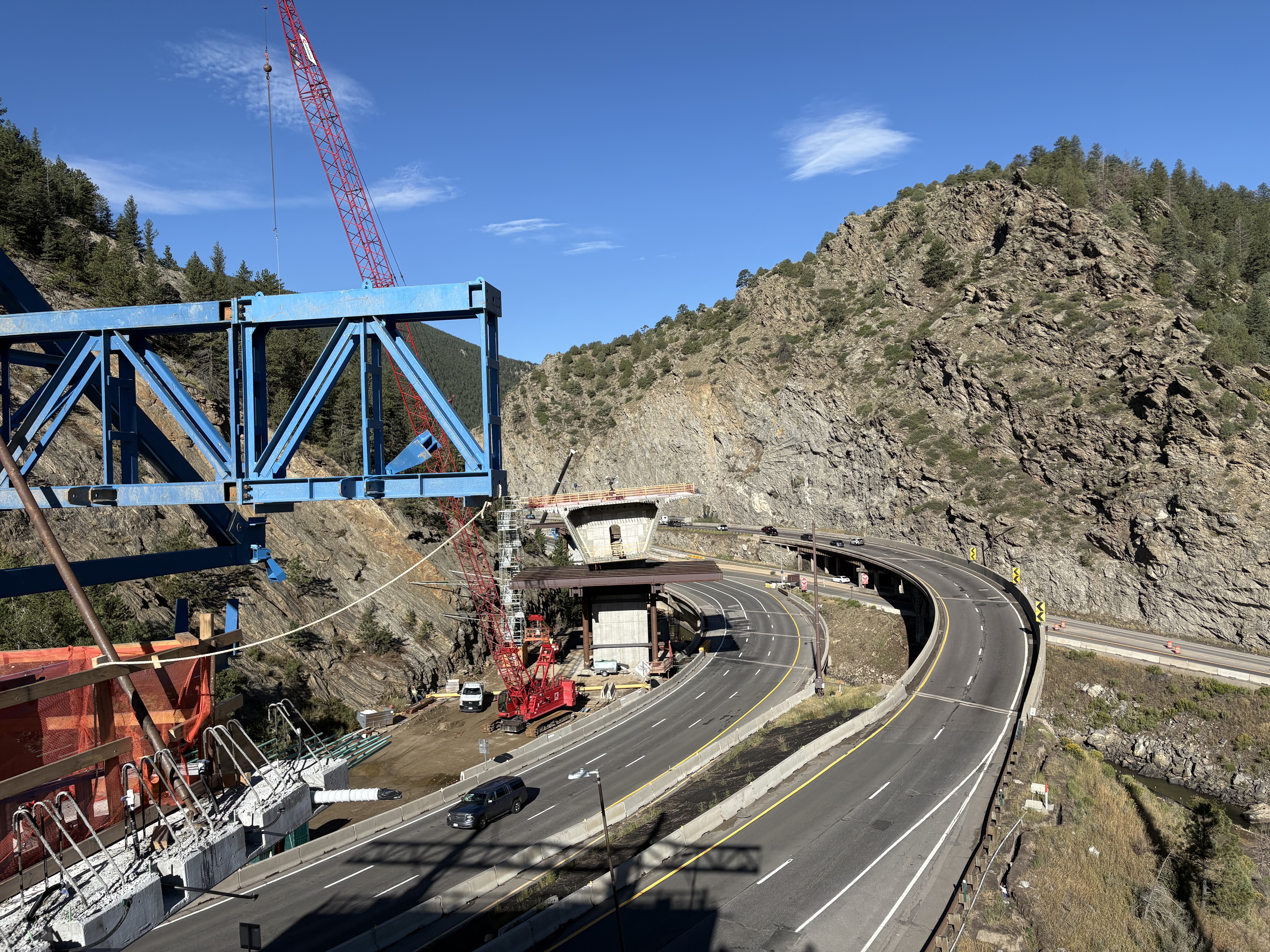 I-70 Floyd Hill - Pier 16 View from Pier 17.jpg detail image
