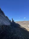 Large excavator on hillside. thumbnail image