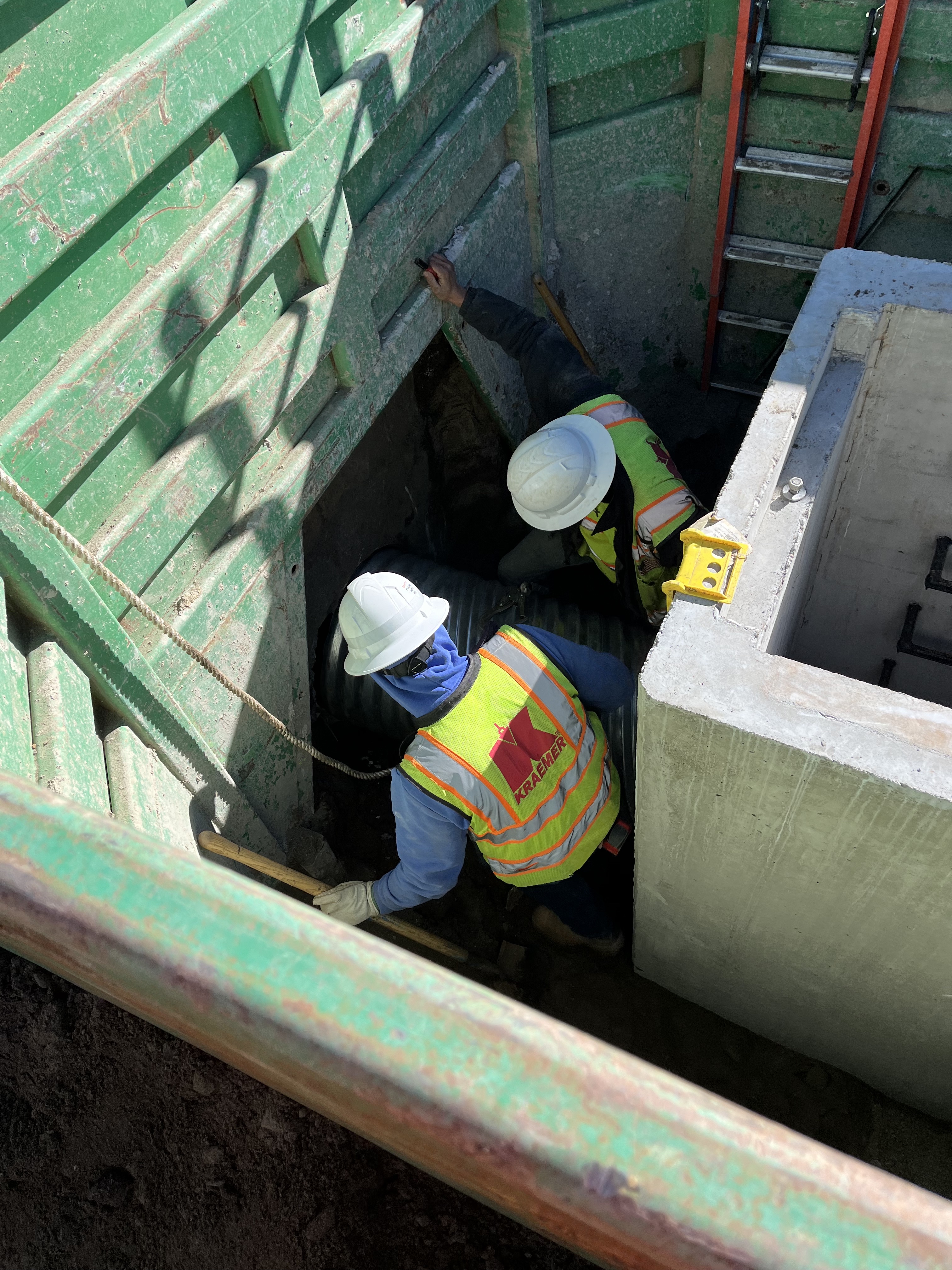 240215_Installation of new inlet and replacing existing pipe in median_I-70 Floyd Hill.jpg detail image