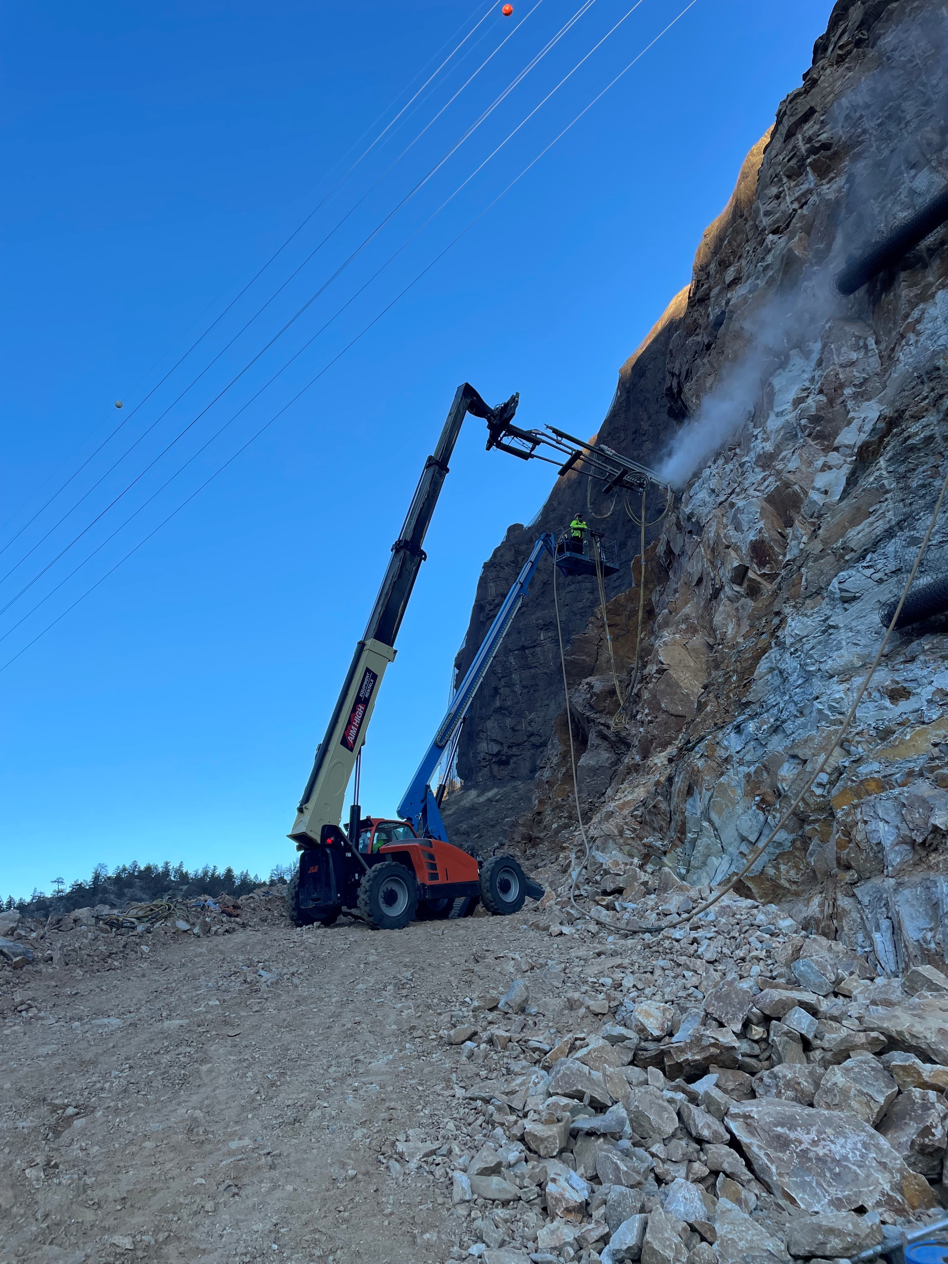 I-70 Floyd Hill West Cut Drilling - Jan. 26, 2026.jpg detail image