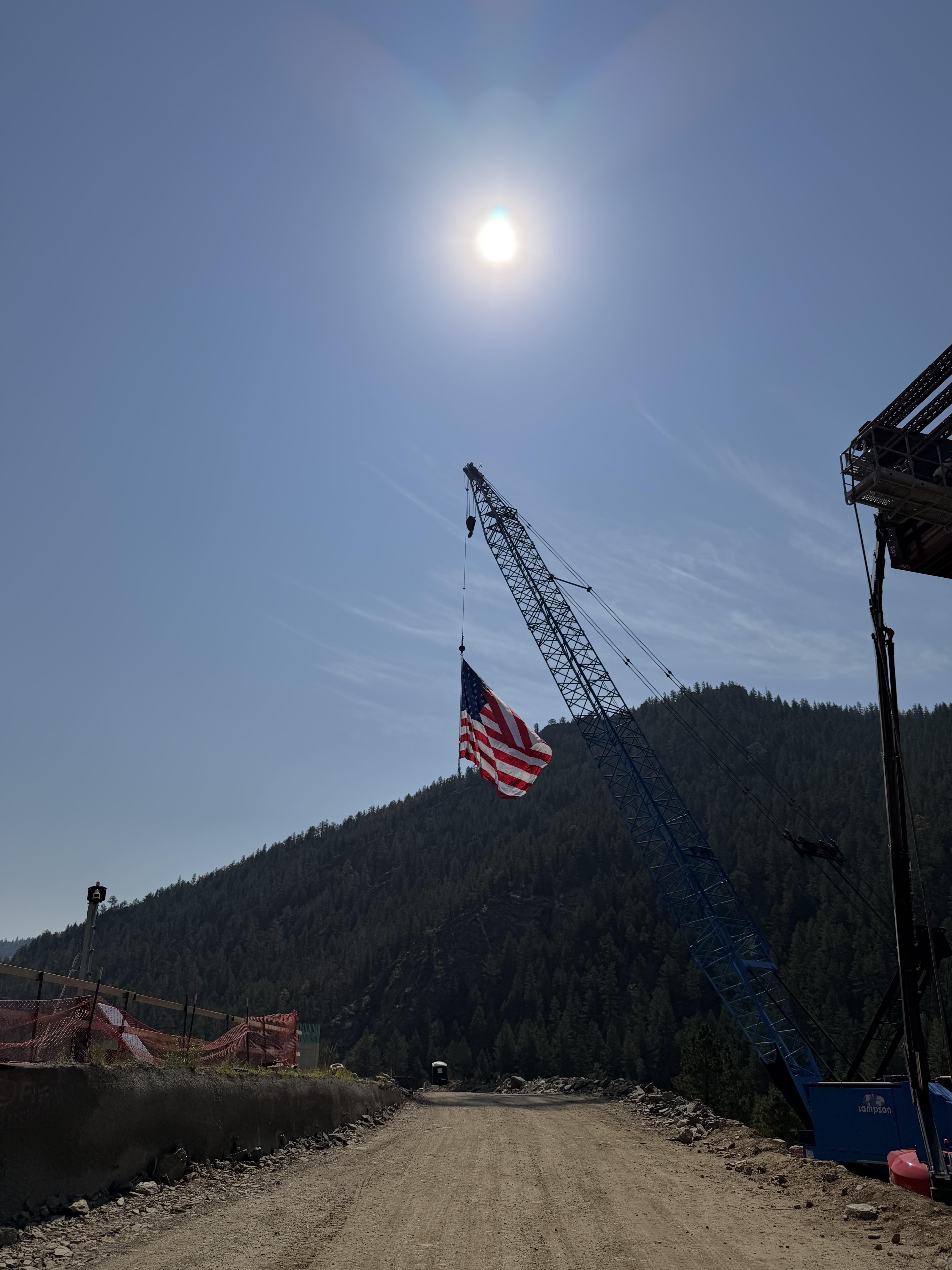 I-70 Floyd Hill - Blue Crane Flag - July 22, 2026.jpeg detail image