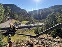 Kraemer crew installing slope rundown drainpipe between US-40 and I-70. thumbnail image