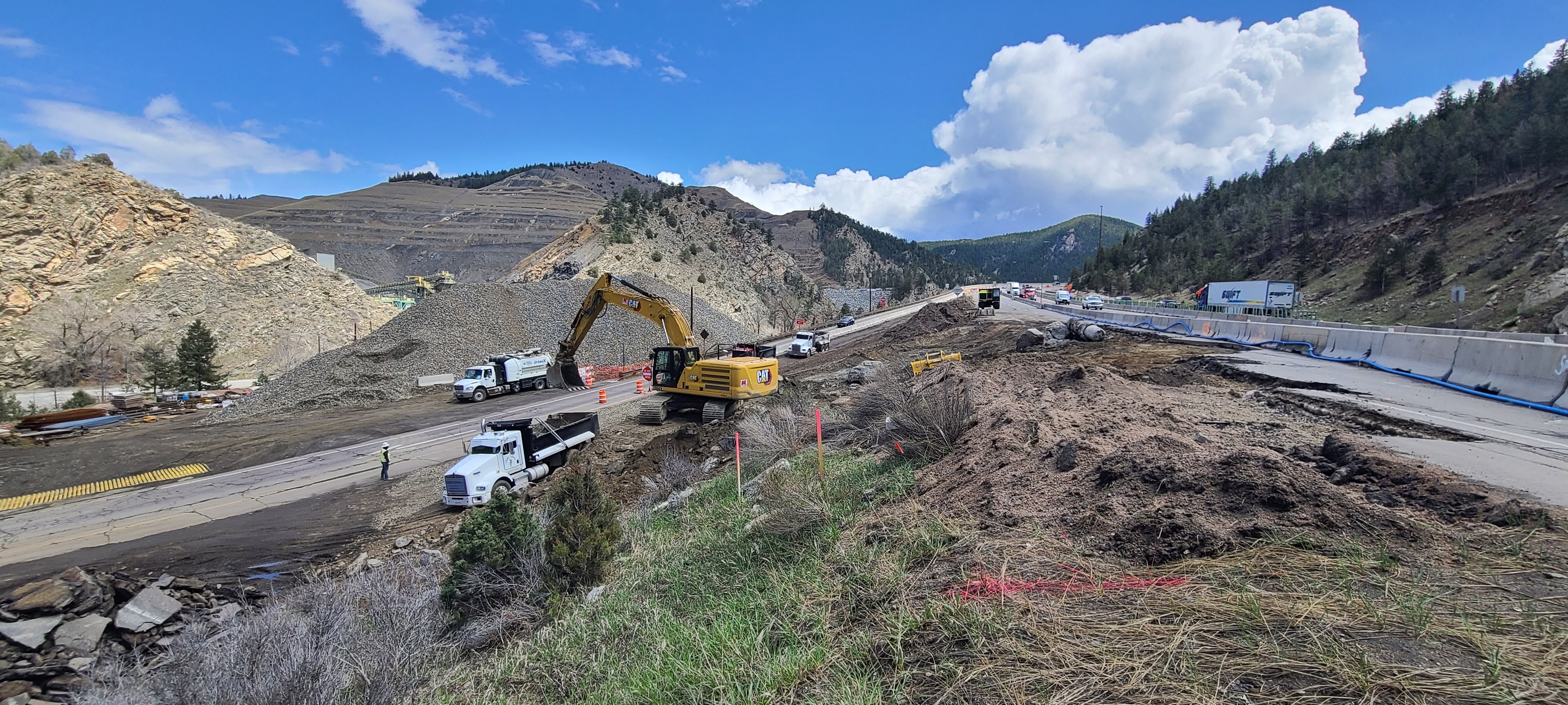 I-70 Floyd Hill Project Excavation US 6 Offramp - May 1, 2025.jpg detail image