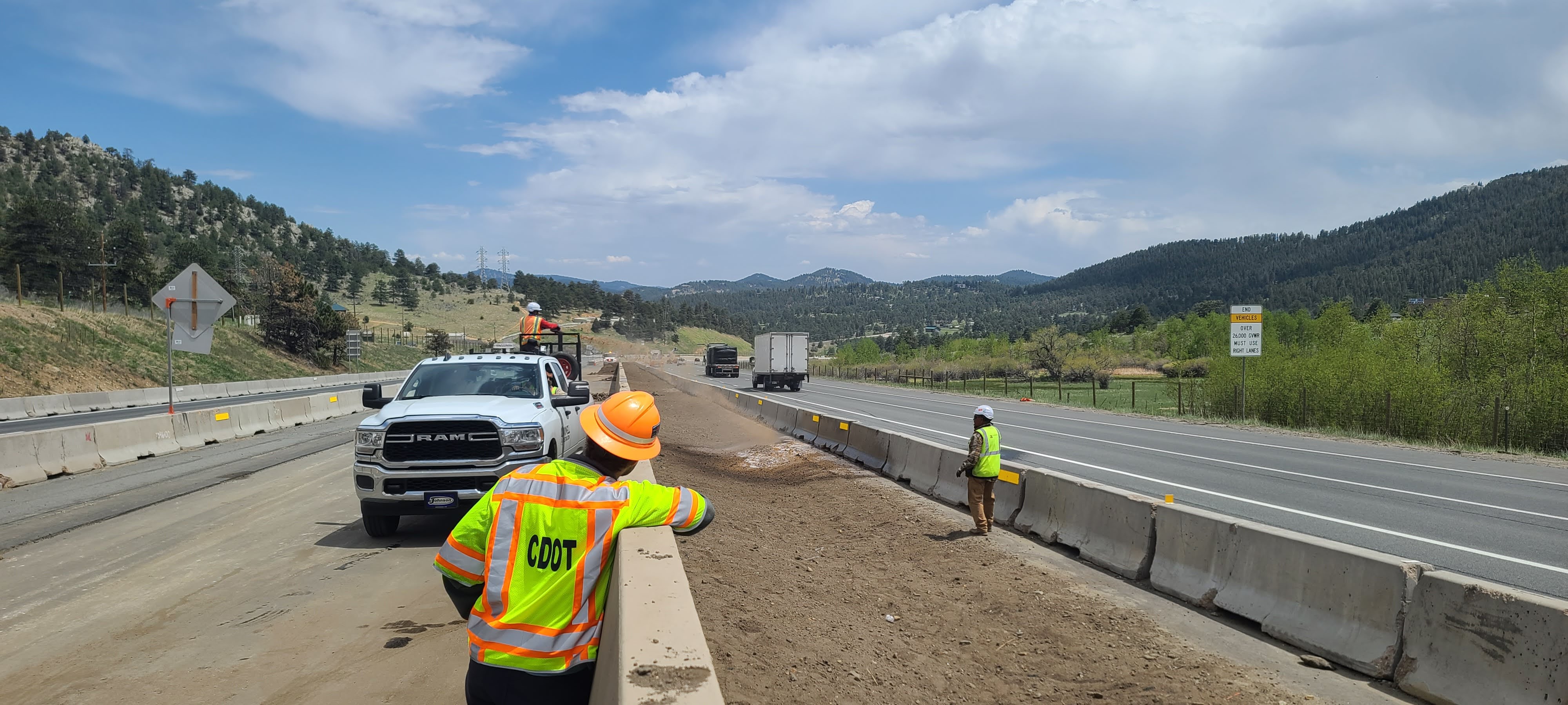 I-70 Floyd Hill Project Median Seeding - May 22, 2025.jpg detail image