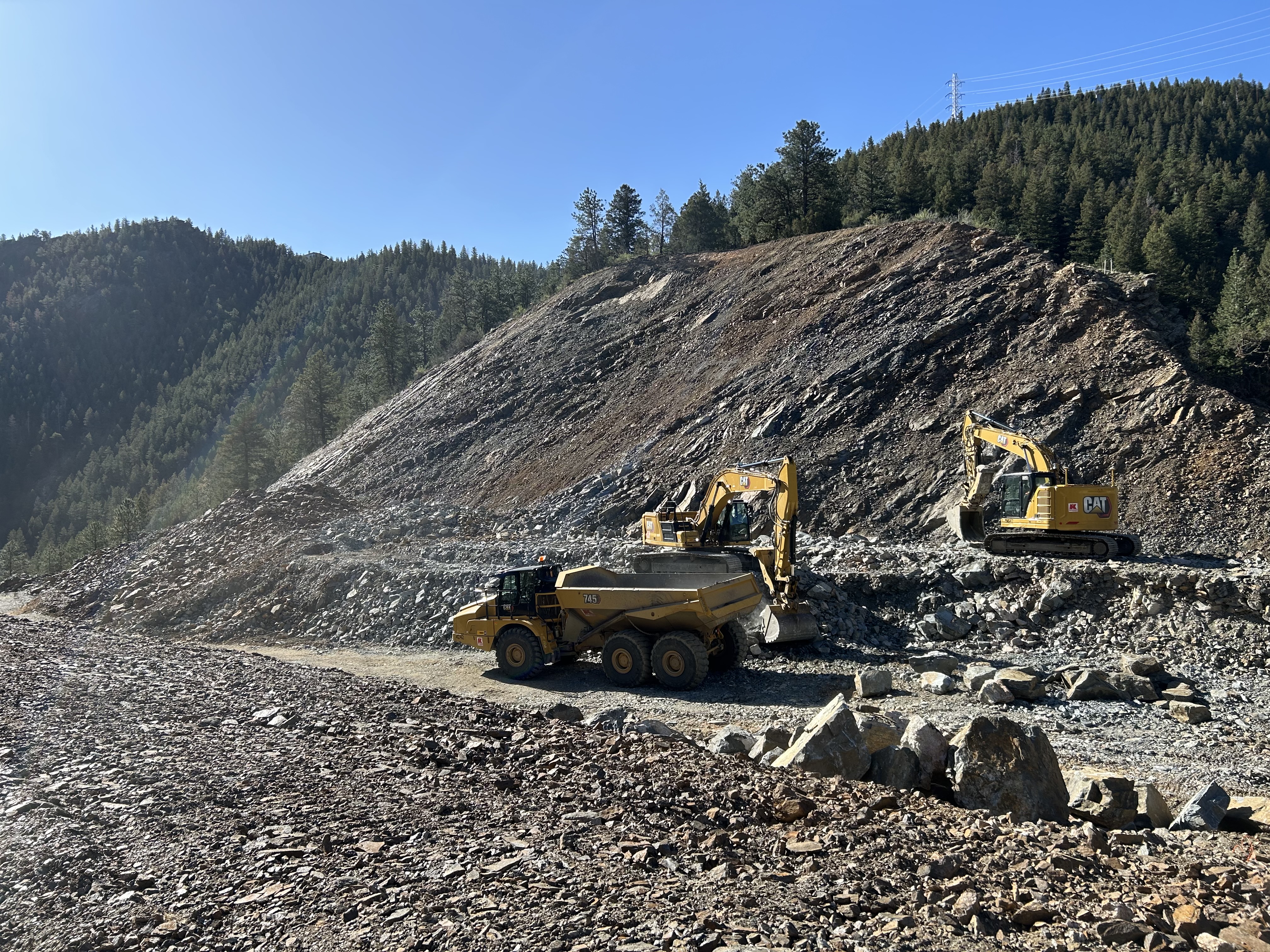 I-70 Floyd Hill Project westbound Saddle Cut - May 16, 2025.JPG detail image