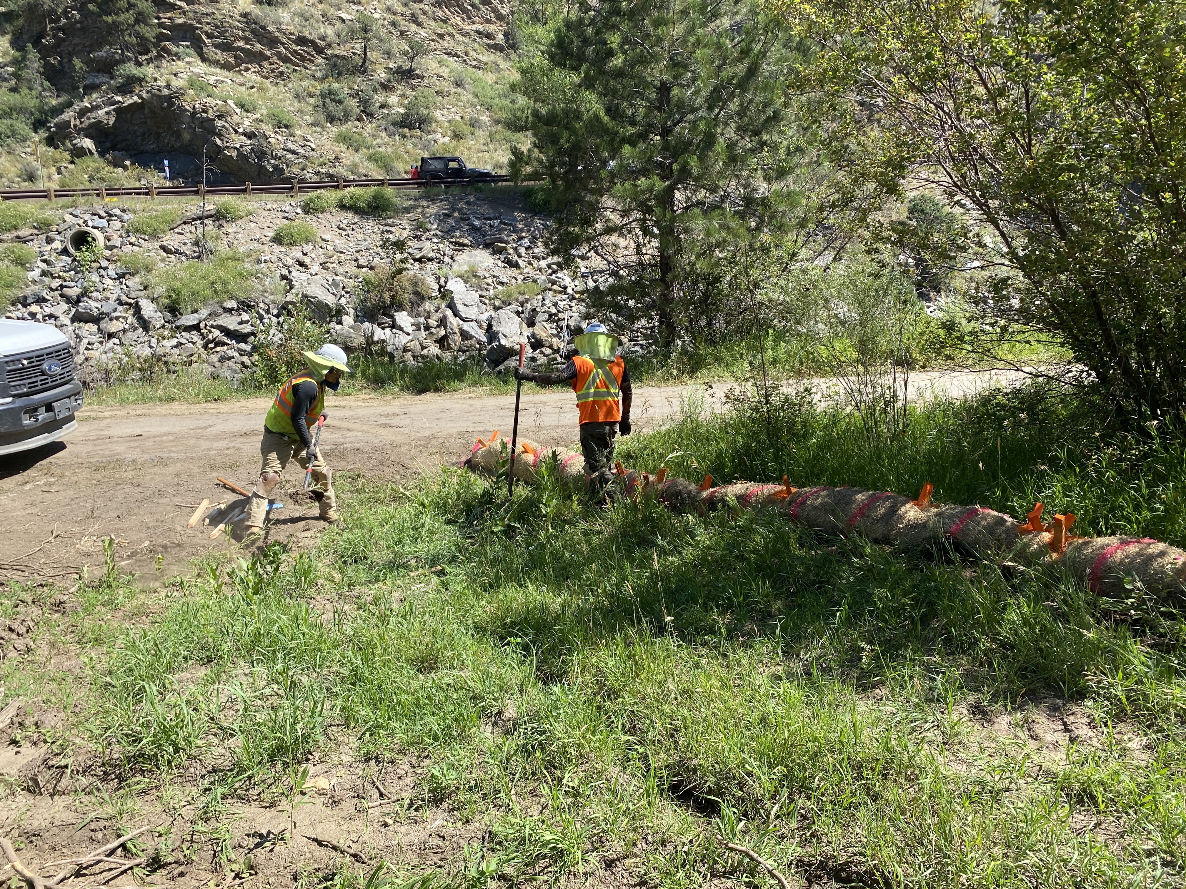 Crews completing environmental mitigation in the Central Section of the project detail image