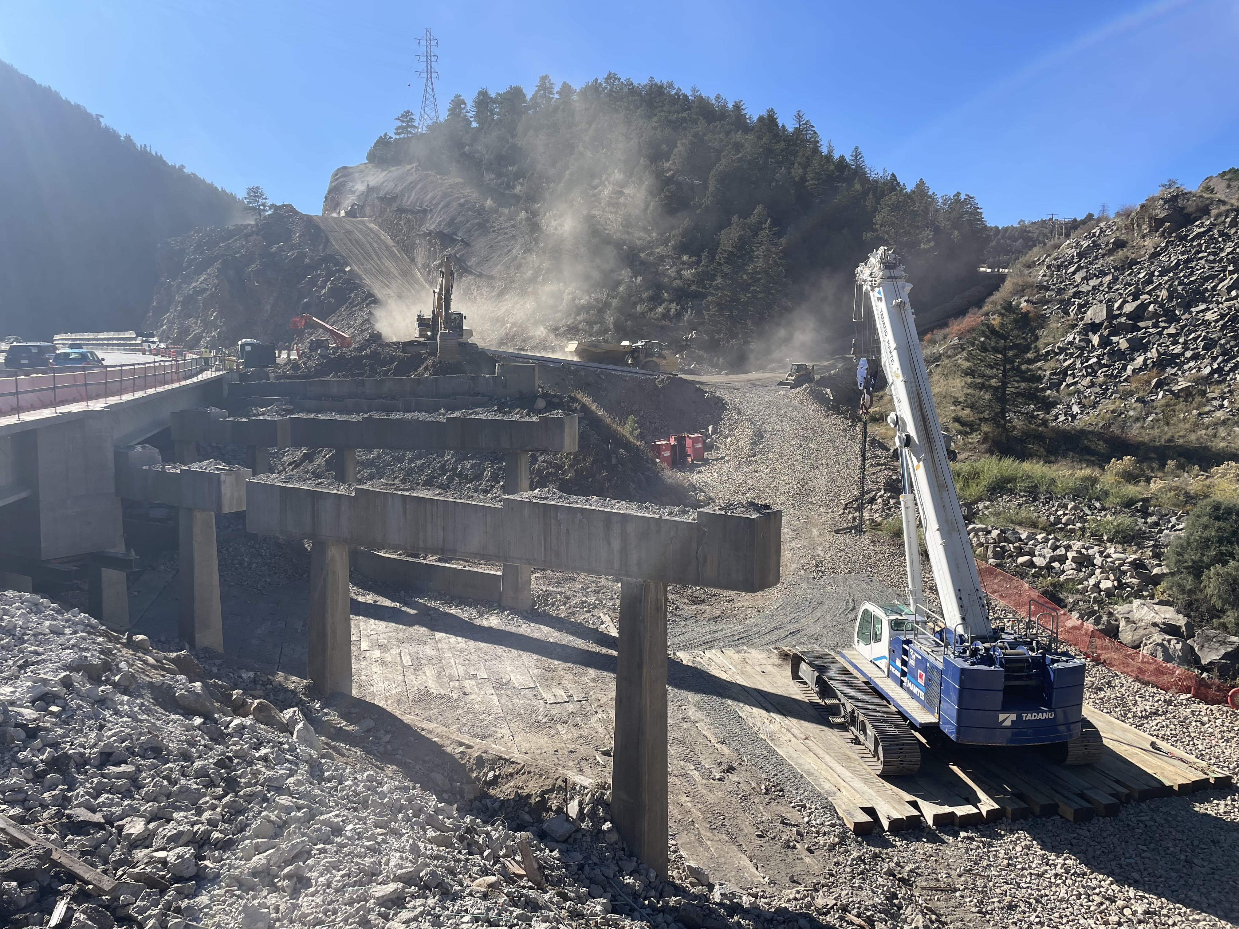 I-70 Floyd Hill - Bridge Demo - Oct. 23, 2025.jpg detail image