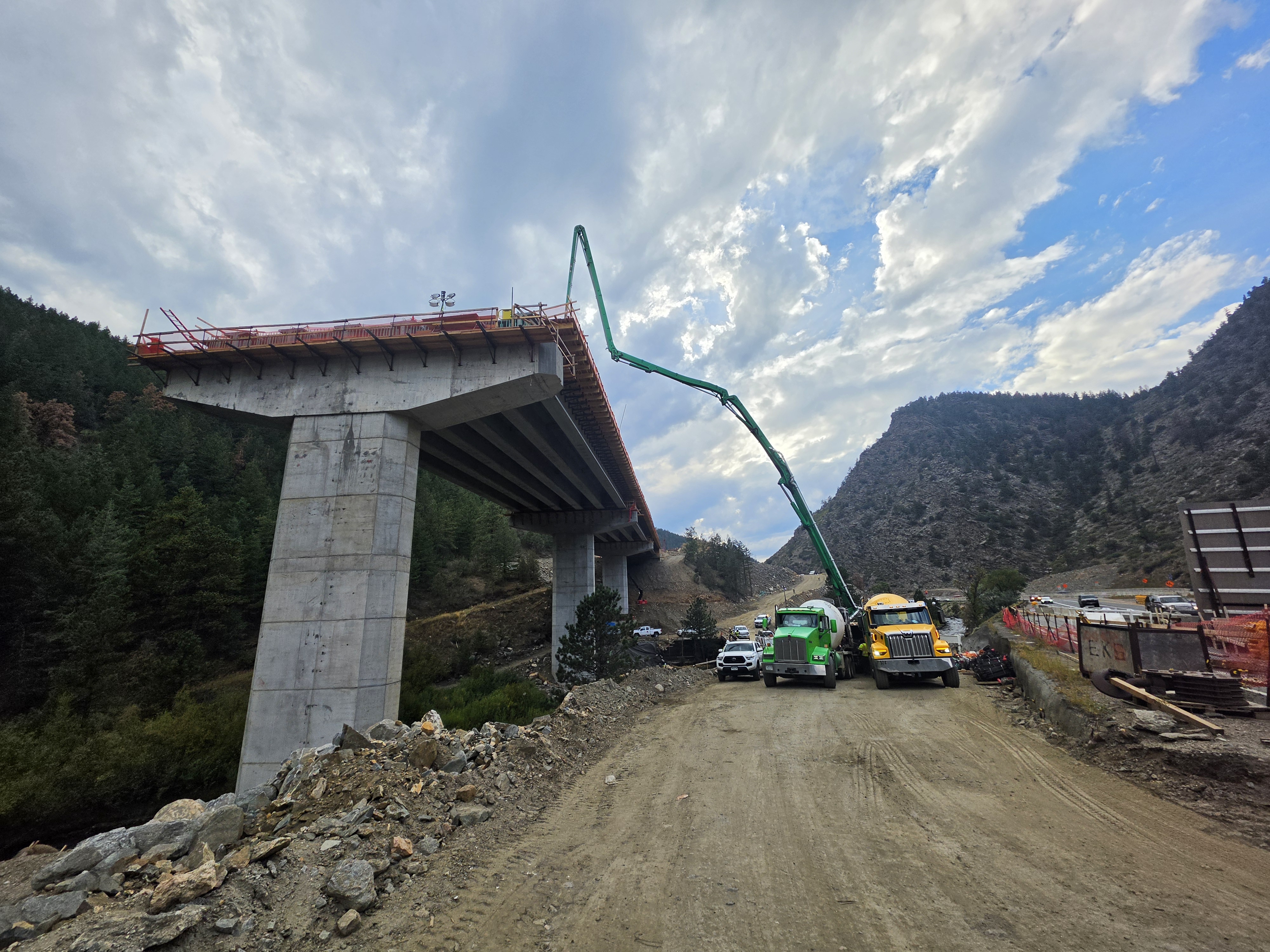 I-70 Floyd Hill View from Below of Bridge A Deck Pour September 2026.jpg detail image