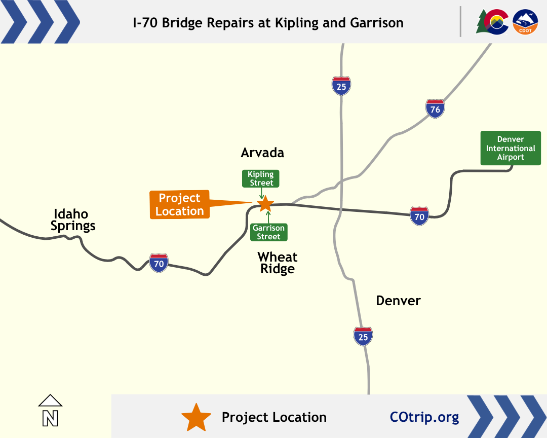 I-70 Bridge Repairs at Kipling and Garrison project location map.png detail image