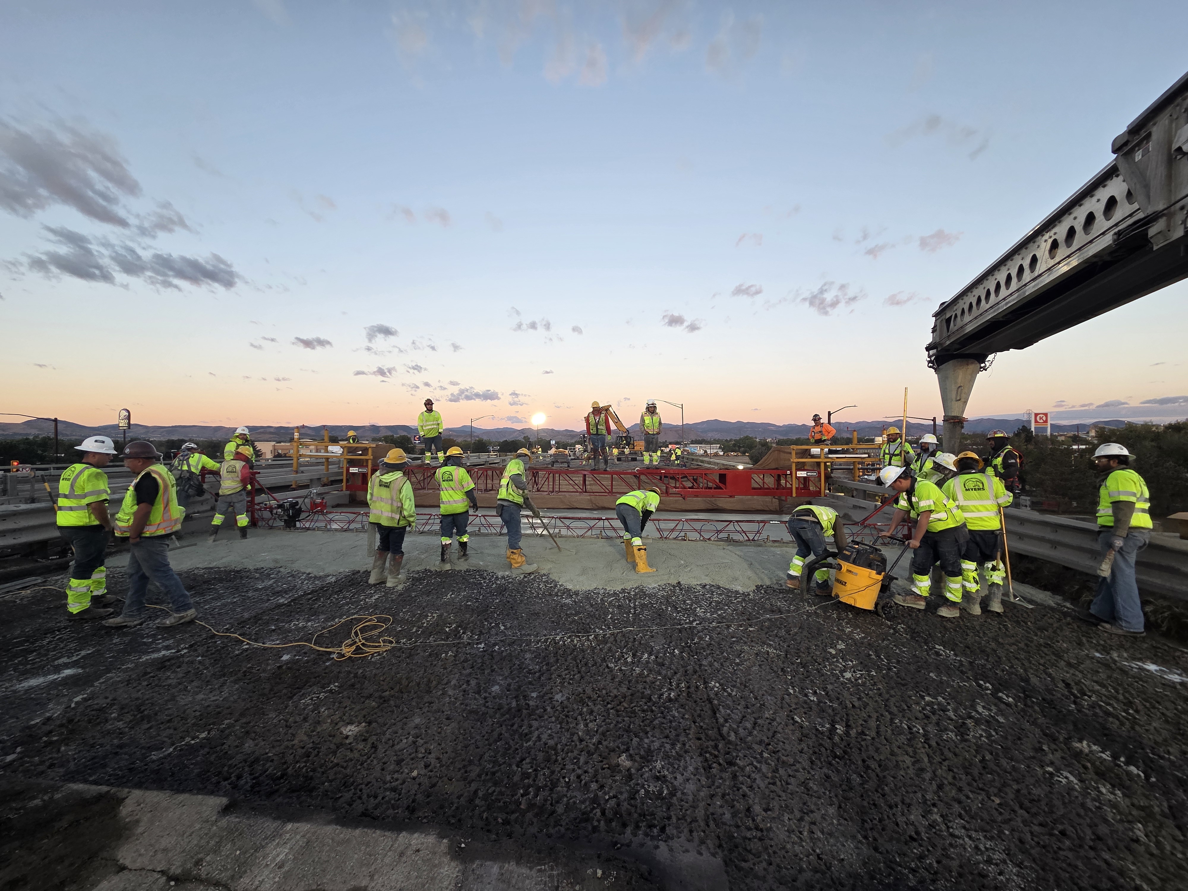 I-70 Bridge Repairs at Kipling & Garrison - Concrete Pour westbound.jpg detail image