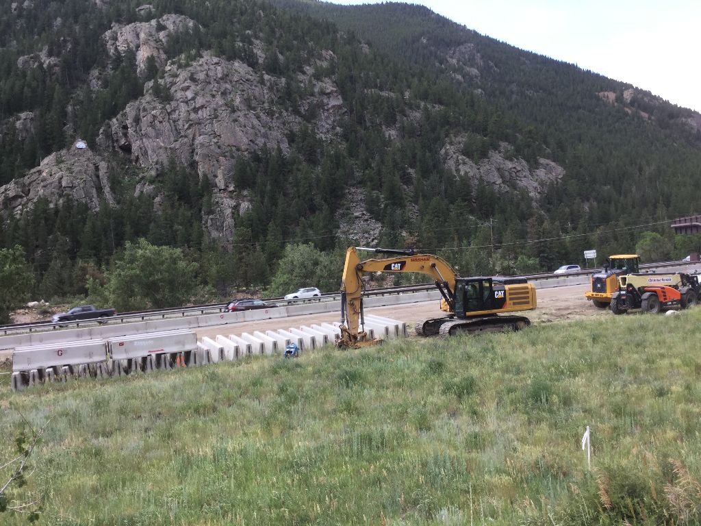 Graham Barrier and Equipment Staging Westbound I-70 detail image