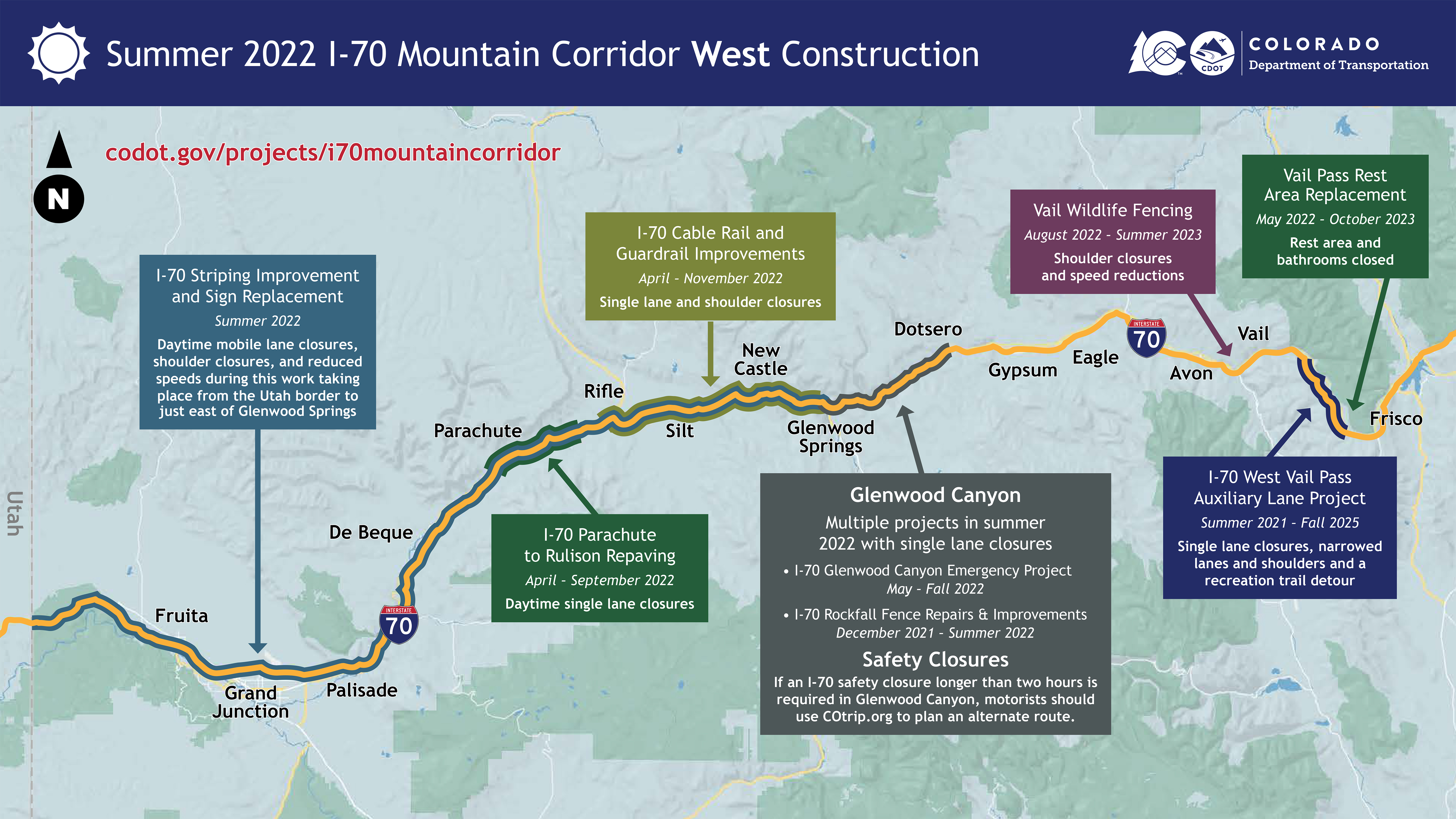 I-70 Mountain Corridor Construction West detail image