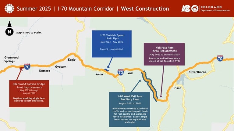 I-70 Mountain Corridor Summer Construction West I-70 Mountain Corridor Summer Construction West