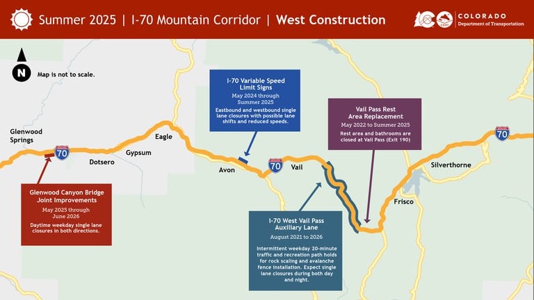 I-70 Mountain Corridor Summer Construction West I-70 Mountain Corridor Summer Construction West