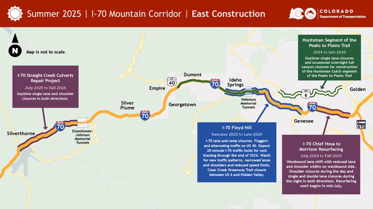 I-70 Mountain Corridor Summer Construction East I-70 Mountain Corridor Summer Construction East