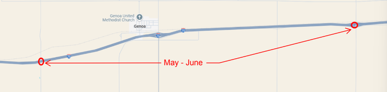 Map of I-70 Rural Bridge Rehabilitation project location for structure G-22-AX and G-23-AM Map of I-70 Rural Bridge Rehabilitation project location for structure G-22-AX on CR 28 & I-70 Frontage Road and structure G-23-AM at CR36 & Bovina exit