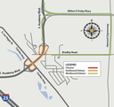 Bradley Road closure and detour map eastbound and westbound.png thumbnail image
