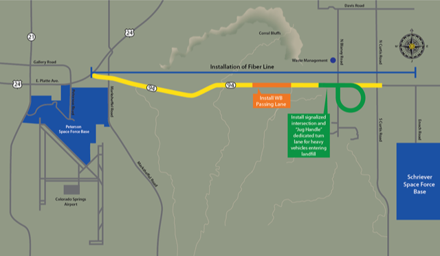 CO 94 highway Component map