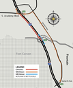 Detour Map for Southbound I25 Closure north of the CO 16 and Fort Carson Gate 20 Interchange May 23 thumbnail image