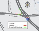 Detour map southbound I-25 westbound Academy Boulevard 08012025.jpg thumbnail image