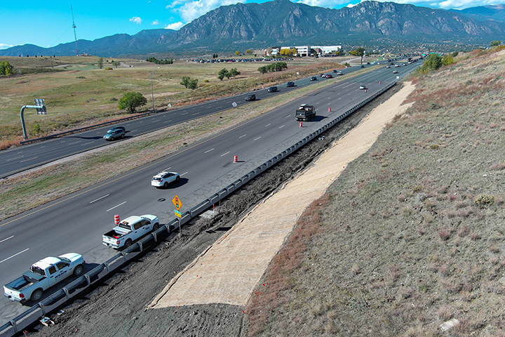 New drainage pipes along South Academy Boulevard with ground seeding blanked.jpg detail image