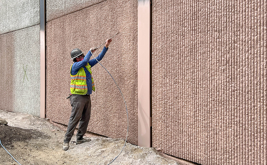 South Academy Widening Painting sound walls along South Academy Boulevard.jpg detail image